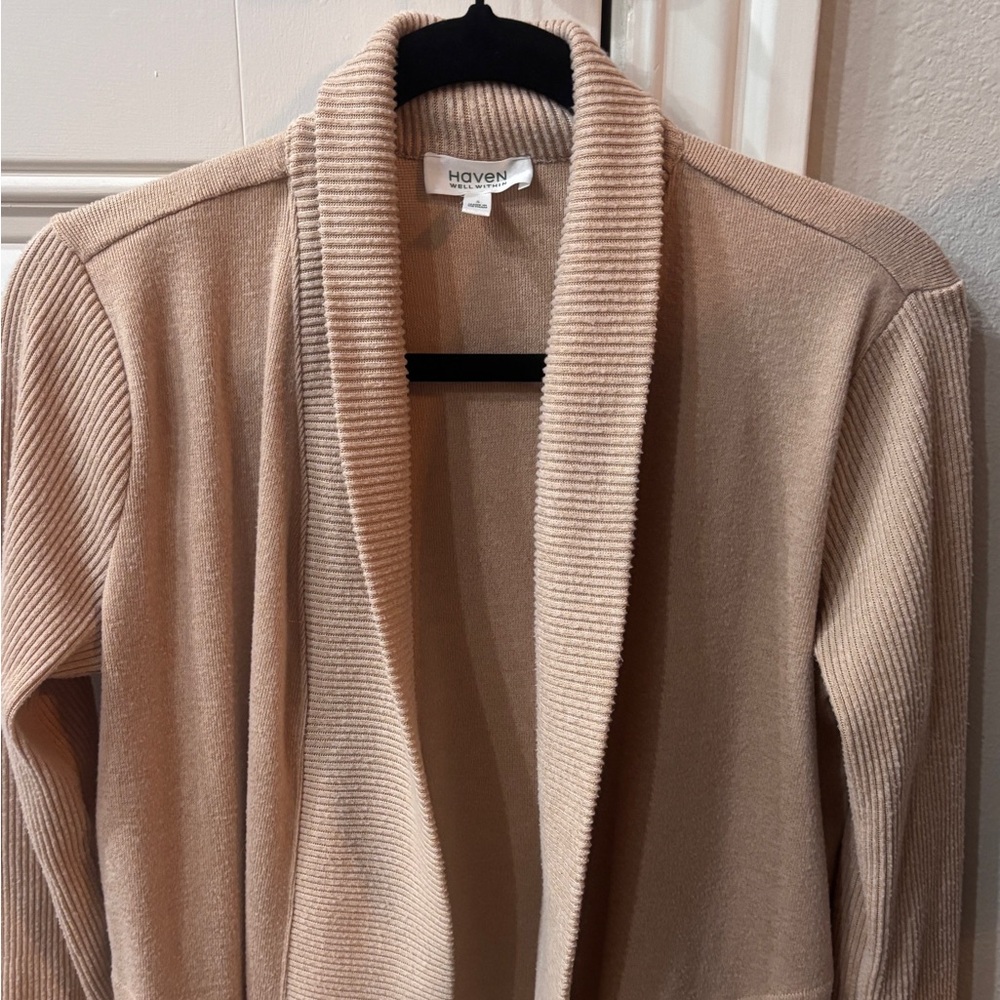 Have Women's Beige Cardigan Sweater